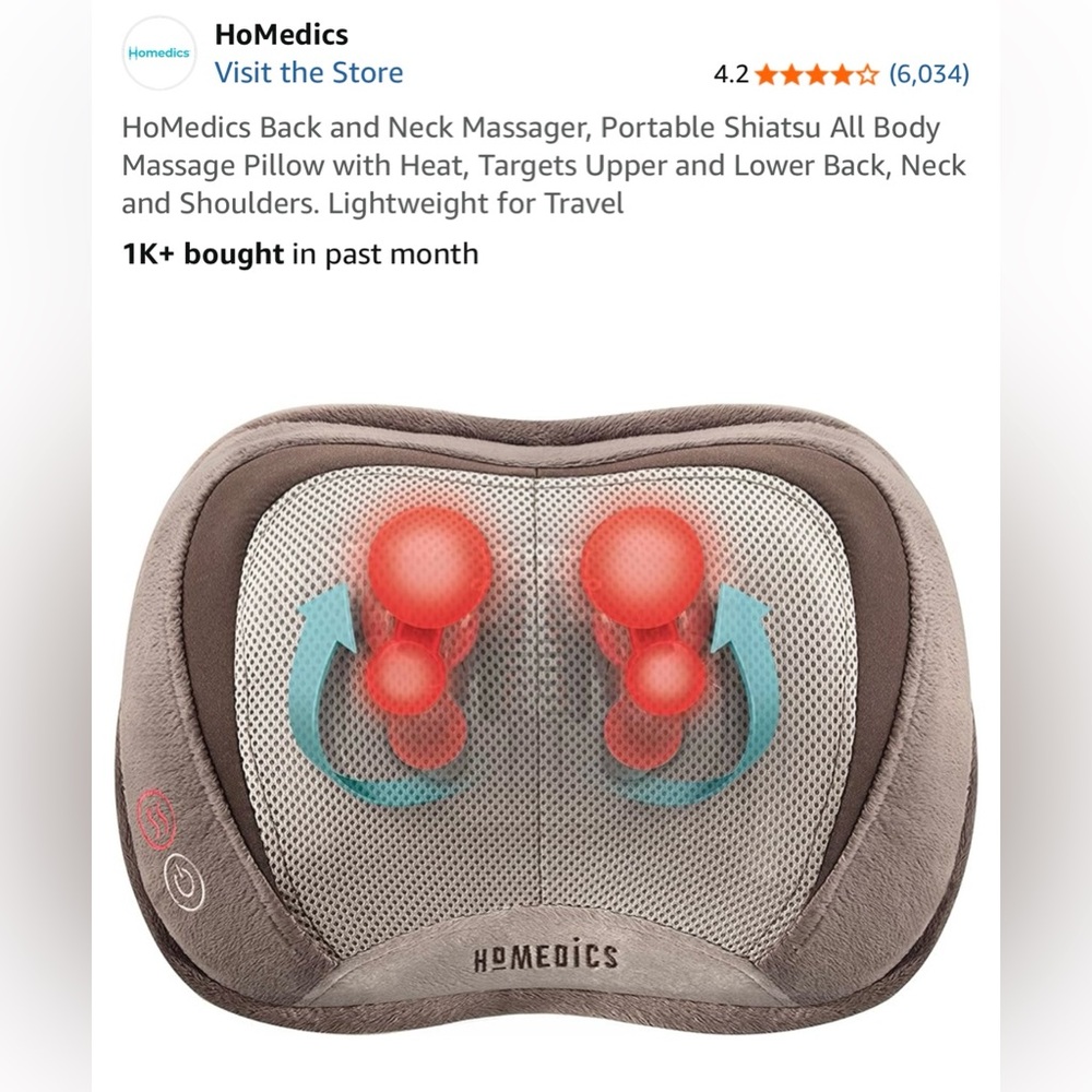 HoMedics Back and Neck Massager, with heat